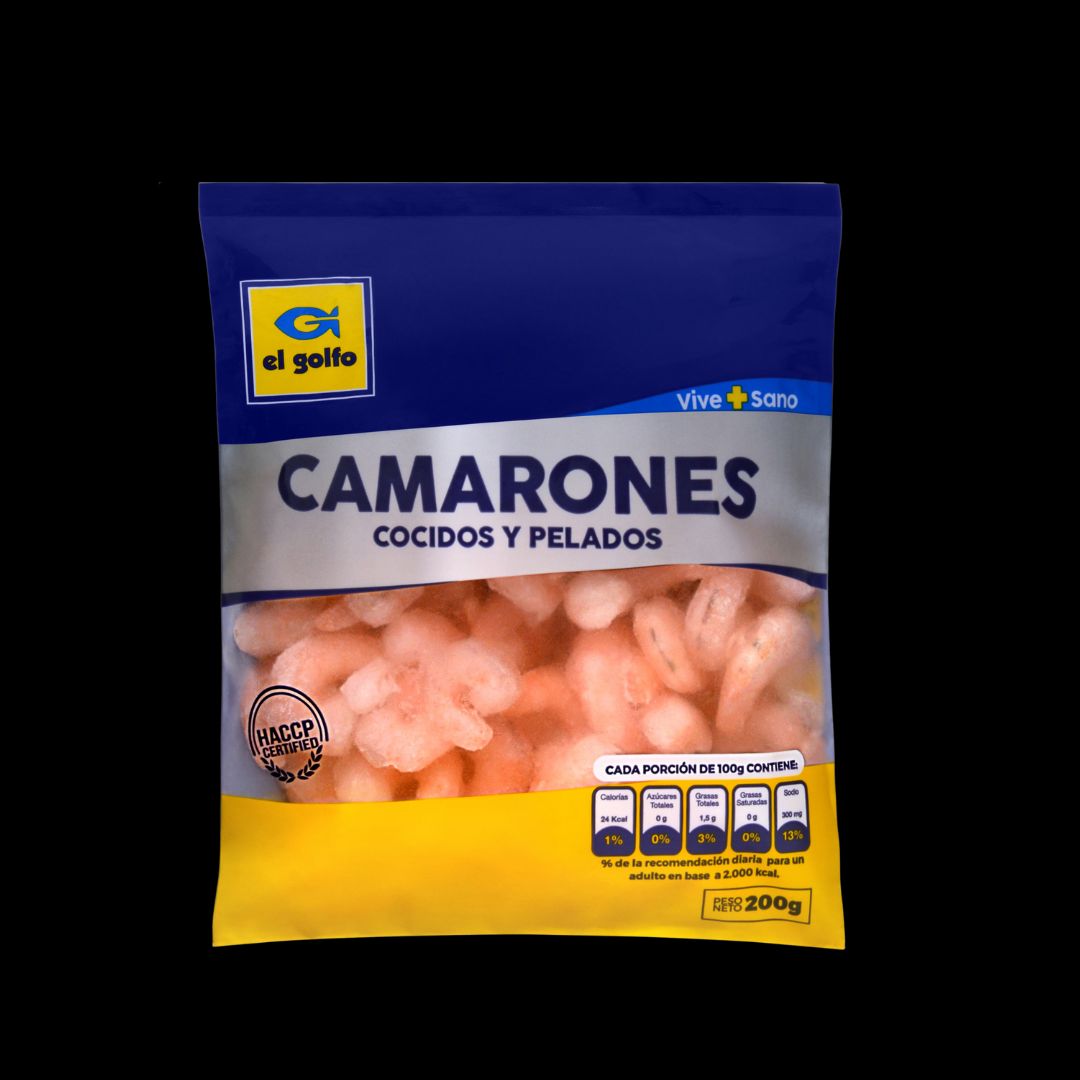 Camarón Cocido sin cáscara 200 grs.