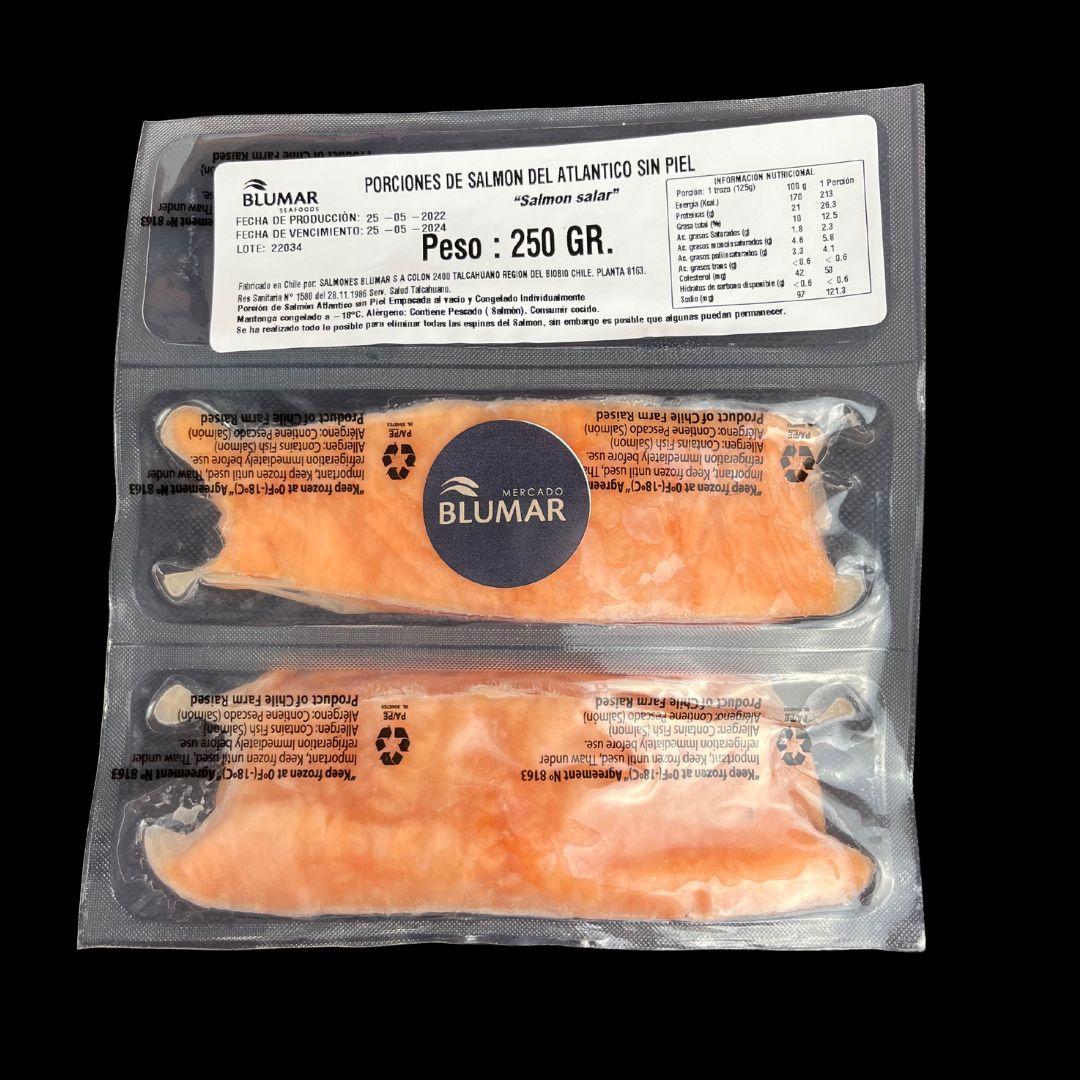 Porción filete salmón twin pack 250 grs.